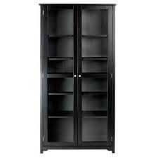 Black Glass Door Bookcase 6054850210