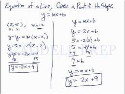 Learn To Find The Equation Of A Line