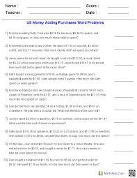Word Problems For Purchasing Three