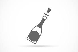 Champagne Bottle Icon Line Icon Icon