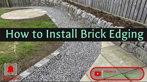 Create Brick Edging Around A Lawn