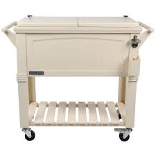 Permasteel 80 Qt Rolling Patio Cooler