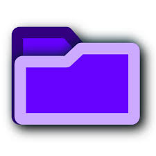 Folder Deep Purple Icon For Free