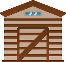 Garden Shed Vector Icon Design 16437516