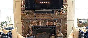 Rough Sawn 6x6 Fireplace Mantel