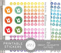 Watering Can Planner Stickers Water