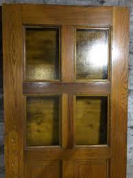 Antique Solid Oak Wood Exterior Door