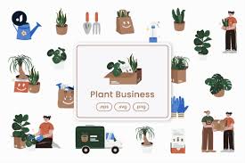 Plant Business Ilration Graphic By