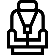 Baby Car Seat Basic Straight Lineal Icon