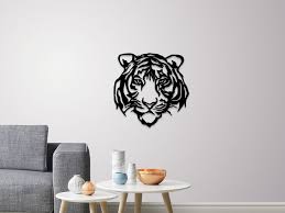 3d Printed Tiger Face Wall Decoration