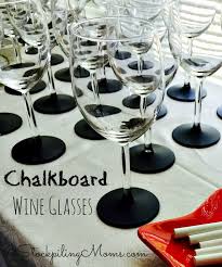 Diy Chalkboard Wine Glasses