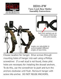 Archery Bow Holder Bow Wall Mount
