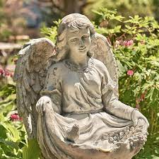 Sitting Angel Child Garden Statue