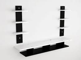 Das Black And White Six Wall Shelf