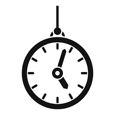 Hypnosis Pendulum Clock Vector Icon