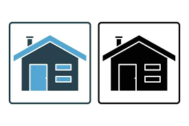 House Icon Solid Icon Style Design