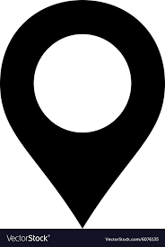 Map Marker Flat Black Color Icon