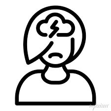 Teen Anxiety Icon Outline Teen Anxiety