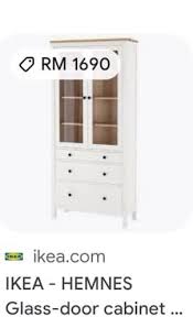 Ikea Hemnes Glass Door Cabinet