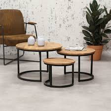 Industrial Coffee Table Cambridge Set