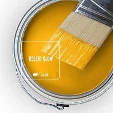 Behr Ultra 1 Gal S G 350 Desert Glow Extra Durable Satin Enamel Interior Paint Primer