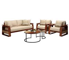 Buy Vedic 3 1 1 Sheesham Wood Sofa Set