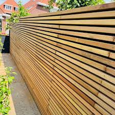 Modern Slatted Fence 4 0 X 4 0 Cm