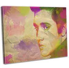 Elvis Presley Watercolour Canvas Print