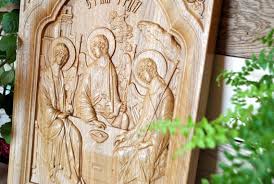 Holy Trinity Orthodox Wooden Carved