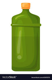 Green Glass Container Cooking Oil