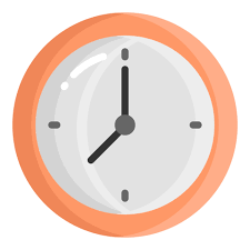 Wall Clock Vector Flat Icon School And