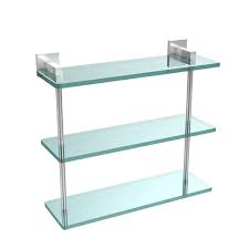 Clear Glass Bathroom Shelf