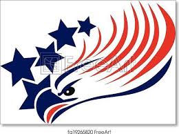 American Flag Clip Art Bald Eagle