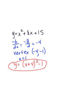 Vertex Form Flashcards Quizlet