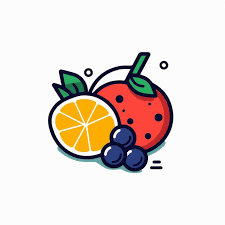 Premium Vector A Fruit Icon With A