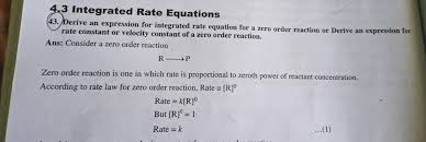 4 3 Integrated Rate Equations 43