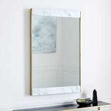 Marble Brass Wall Mirror 24 W X 36