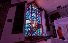 Stained Glass Stays A Church Is