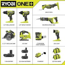 Ryobi One 18v 8 Tool Combo Kit With 1