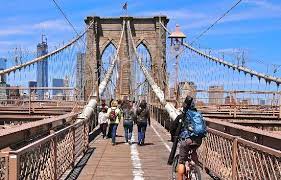 brooklyn bridge bike Нью Йорк