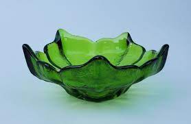 Mid Century Glass Bowl Viking Glass