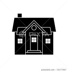 Mall Home Vector Icon Pictogram Flat