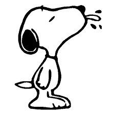 Snoopy Tounge Decal Peanuts Cartoon