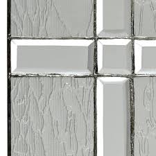 River Of Goods Textured Clear And Beveled Glass Window Panel