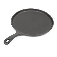 Commercial Chef Cast Iron 10 5 Round Griddle Black