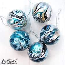 How To Marble Ornaments With Easy Marble