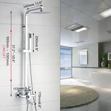 8 Inch Head Bathroom Shower Tub Control