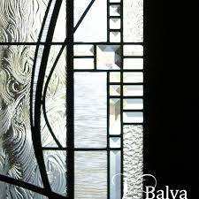 Modern Art Abstract Leaded Glass Front