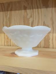 Milk Glass Compote Or Fruit Bowl G