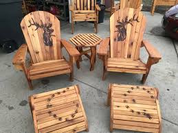 Custom Engraved Cedar Adirondack Chairs